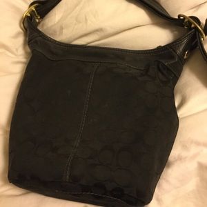 Black coach satchel
